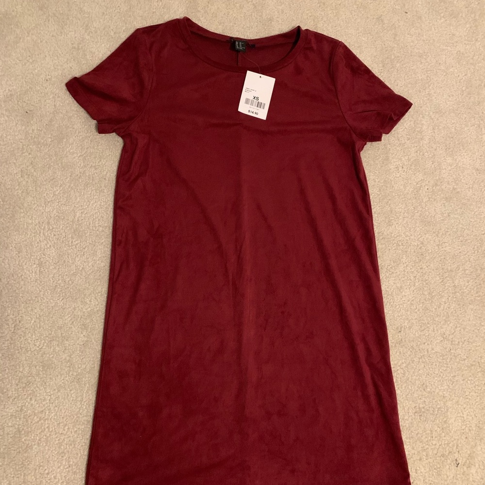 Red velvet dress